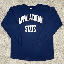 Appalachian State T-Shirt Adult X-Large Long Sleeve Mountaineers Crew Spellout