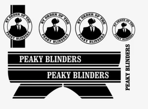 Vespa PX Peaky Blinders Stickers Decals Stripes Mods Skinshead Scooter Decals- - Picture 1 of 3