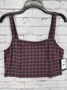 Volcom Women’s Juniors Chicheck Urself Top Size L Red Color - Picture 1 of 9