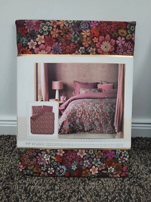 NEU Pip Studio Bettwäsche 135x200 cm Tutti I Fiori Dunkelrot Blumen NP 100€ - Bild 1 von 4