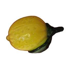 Murano Style Heavy Glass Fruit - LEMON - Picture 1 of 2