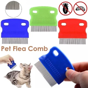Head Nit Kids Hair Removal Lice Egg Pet flea Comb Pet Grooming Comb Metal Brush - Picture 1 of 18