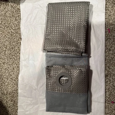 Cortina de chuveiro Roy Room sem gancho padrão diamante 71”74”180cm 188cm - Imagem 1 de 2