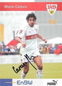 Mario Carevic Original Autogrammkarte VfB Stuttgart - ca.11cm x 15cm - Picture 1 of 2