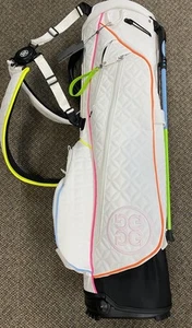 G/Fore Mosaic Quilted Daytona Limited Release Stand Golf Bag - Snow/Multi - Picture 1 of 13