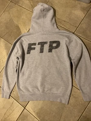 Sudadera con Capucha Gris FTP F*ckthepopulation Scribble Logo Talla M Foto 1 de 4