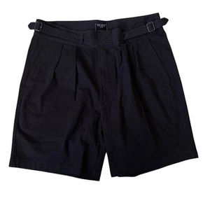 Todd Snyder Gurkha Shorts Black Cotton Pleated 7” Inseam Size 36 $198 - Picture 1 of 6