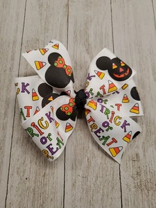 Mickey Halloween Mickey Bow Halloween Bow Trick or Treat - Picture 1 of 1