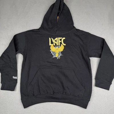 Sudadera con Capucha Juvenil Grande Negra MLS Fútbol Pullover Polar Gráfico LAFC de Los Angeles FC Foto 1 de 4