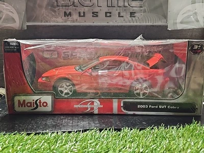 **RARO** Maisto Edición Especial 2003 Ford Mustang SVT Cobra 1:18 Die-Cast NISB Foto 1 de 4