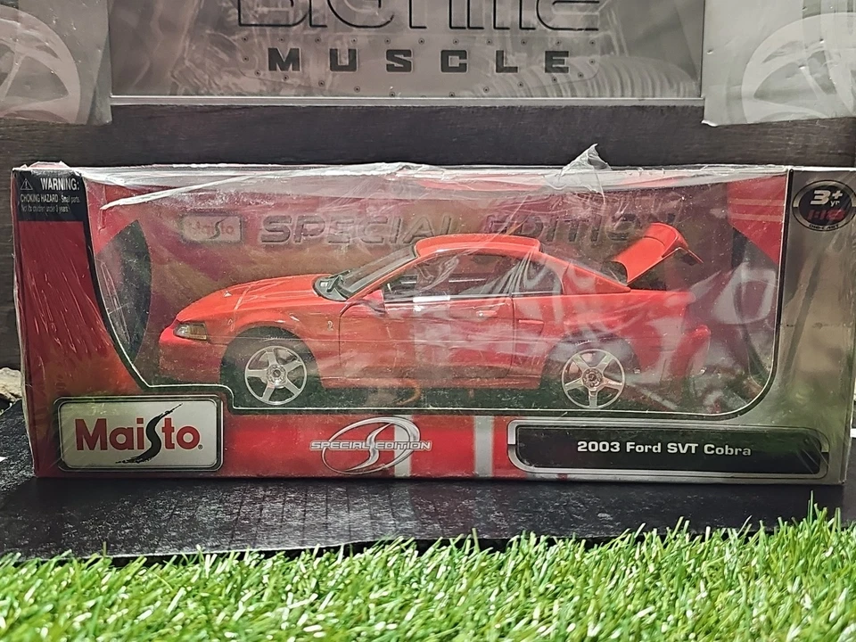 **RARO** Maisto Edición Especial 2003 Ford Mustang SVT Cobra 1:18 Die-Cast NISB Foto 1 de 4