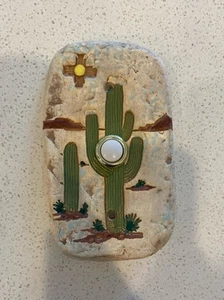 Cactus Doorbell Handmade Nature Desert Scene - Picture 1 of 2