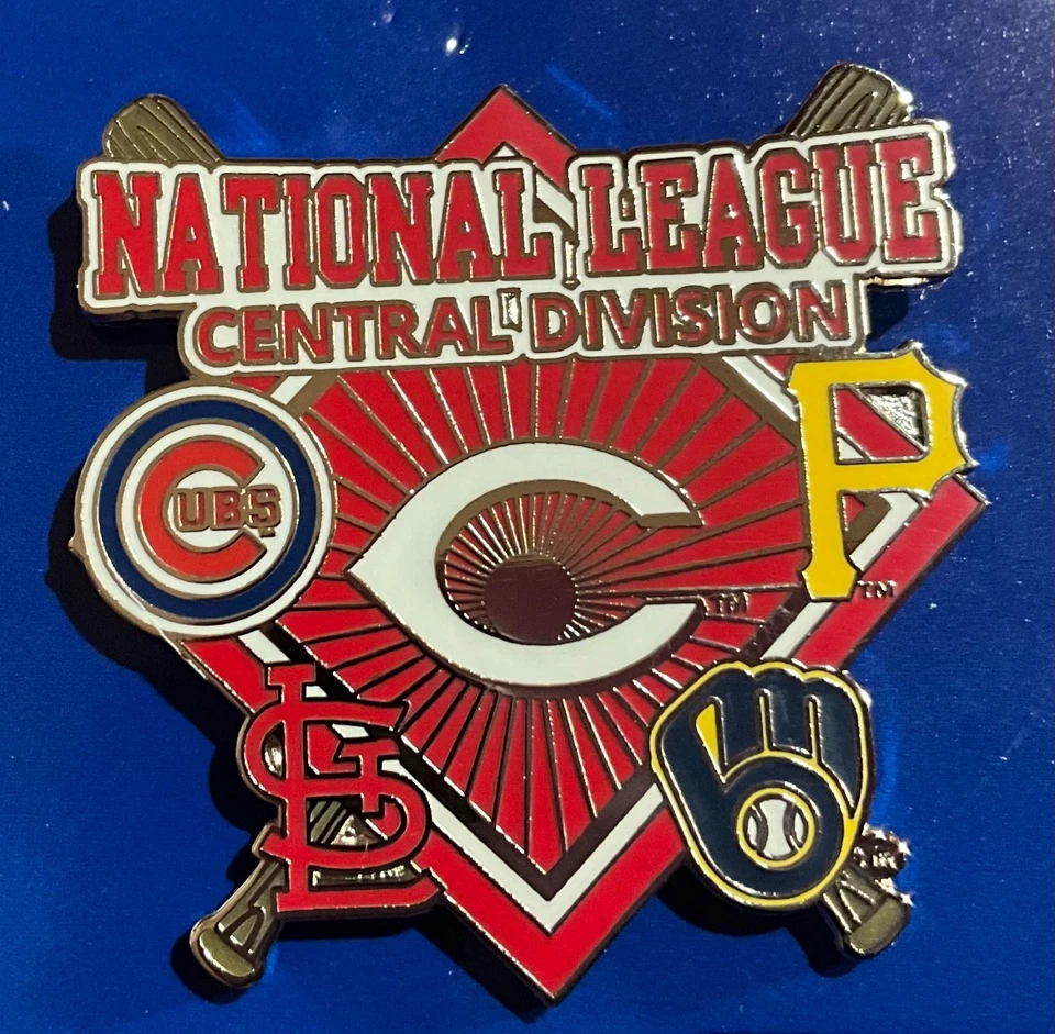 Cincinnati Reds NL Central  Collector Pin Cubs Pirates Brewers Cardinals - Image 1 of 1