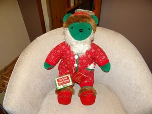 Vintage 1990 nordamerikanischer Bär TWAS THE NIGHT BEARFORE CHRISTMAS Plüsch 20 Zoll - Bild 1 von 9