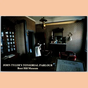 Postcard John Tyler's Tonsorial Parlour Boot Hill Museum Kansas - Picture 1 of 4