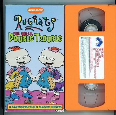 Rugrats, VHS, Pre Owned, Double Trouble, Nickelodeon, 1996, Phil and Lil - Image 1 of 2