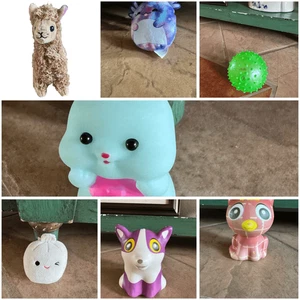 Paquete de juguetes 7 piezas peluche albóndigas gato perro blando verde espiga bola alpaca - Imagen 1 de 12
