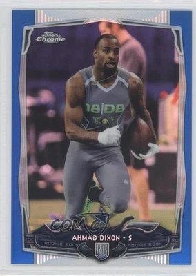2014 Topps Chrome Blue Refractor /199 Ahmad Dixon #136 Rookie RC - Image 1 of 2