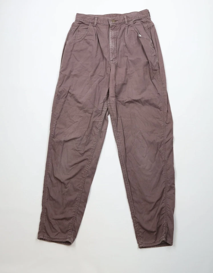 Pantalones chinos Lee vintage años 90 para mujer 16 desgastados plisados pierna cónica púrpura EE. UU. Foto 1 de 4