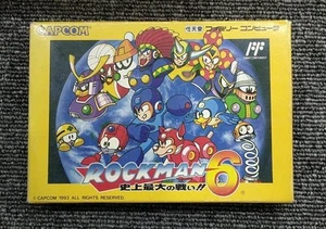 Capcom Cap-6V Rockman 6 Famicom NES Japan - Picture 1 of 11