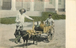 Rivenditore d'acqua nell'isola dei pini, Cuba cartolina posteriore indivisa - Foto 1 di 2