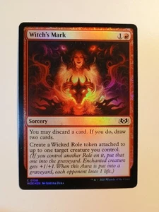 Witch's Mark Foil 0158 Mtg Magic The Gathering Common WOE NM - Picture 1 of 2