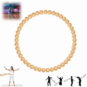 Non-Waist Injuring Wooden Weighted Exercise Exercise Circle Unisex - Picture 1 of 7