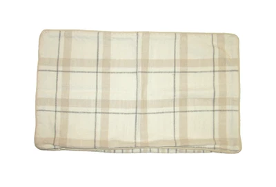 THRESHOLD 20 X 12" COTTON REVERSIBLE PILLOW COVER ZIP CREAM BEIGE GRAY EUC - Image 1 of 4