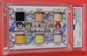 Muhammad Ali RELIKTKARTE #2/2 PSA MINT 9 Walter Payton PELE Bench DR J Nicklaus - Bild 1 von 3