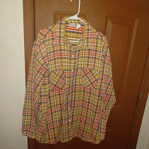 Mens Vintage JC Penney Big Mac Flannel Shirt XL - Picture 1 of 4