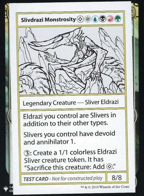 Slivdrazi Monstrosity - Near Mint MTG Mystery Booster Test Print - Image 1 of 1