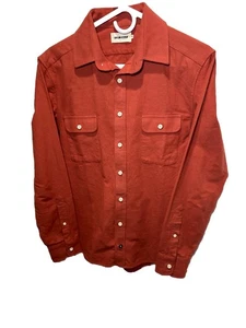 Taylor Stitch M 38 Chamois Flannel Shirt Long Sleeve in Rust HUCKBERRY - Picture 1 of 19