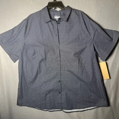 Camisa Top Chef Works Para Mujer Azul Marino Manga Corta Con Botones Talla 2XL Nueva con Etiquetas Foto 1 de 4