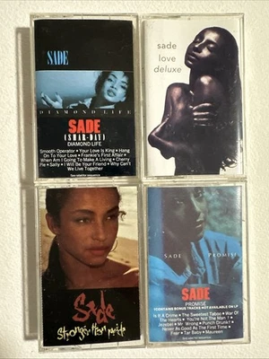 SADE Set of 4 Cassette Albums PROMISE / DIAMOND LIFE / STRONGER THAN PRIDE / Lov Foto 1 de 4