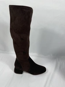 Gentle Souls Emily Stretch Boots Womens Size 10 Knee High Suede Block Heel Zip - Picture 1 of 7