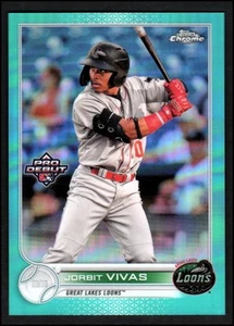 Topps Pro 2022 debut cromo refractores acuáticos #PDC84 Jorbit Vivas/75 - casi nuevo-como nuevo - Imagen 1 de 2