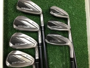TaylorMade Stealth Iron Set 6-9,Pw,Aw,Sw 7pc Flex Stiff TENSEI RED TM60 Graphite - Picture 1 of 6