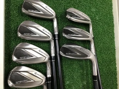 TaylorMade Stealth Iron Set 6-9,Pw,Aw,Sw 7pc Flex Stiff TENSEI RED TM60 Graphite - Image 1 of 4