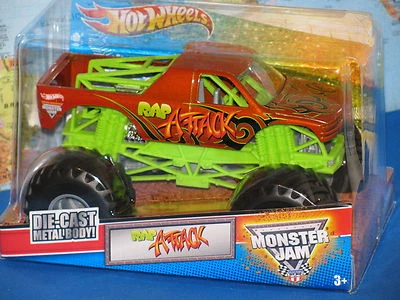 1/24 HOT WHEELS MONSTER JAM TRUCK RAP ATTACK ADVANCE AUTO PARTS ***BRAND NEW*** - Image 1 of 4