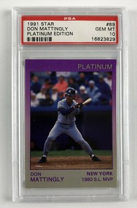 1991 Star Platinum Edition Don Mattingly #89 Yankees PSA 10 - MINT - POP 11