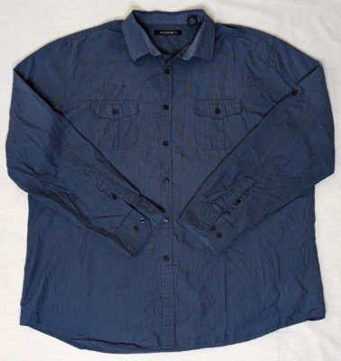Camisa de vestir para hombre Axist XXL manga larga abotonada azul 2XL Foto 1 de 4