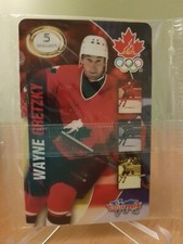 1998 Wayne Gretzky Valu-Net Team Canada $5 Phone Card (Unused - Sealed in Wrap)