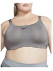 Nike Bold Underwire Bra 44E  High Impact Support Gray Workout Exercise