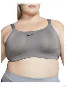 Nike Bold Underwire Bra 44E High Impact Support Gray Workout Exercise - Picture 1 of 10