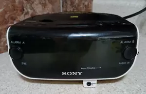 Sony Dream Machine ICF-CD815 Dual Alarm Clock FM/AM Radio w CD Player - Picture 1 of 5