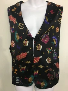 Diane von Furstenberg DVF Color Authority Womens 1X Satin Vest Party Gifts - Picture 1 of 4