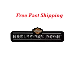 Harley-Davidson 10" Dimensions patch Embroidered Sew/Iron-On Fast Shipping - Picture 1 of 3