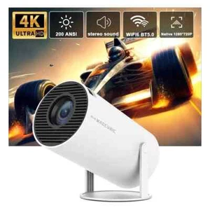 Magcubic Projector Hy300 4K Android 11 Dual Wifi6 200 ANSI Allwinner H713 BT5.0 - Picture 1 of 6