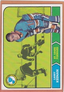 1968-69 TOPPS HOCKEY LARRY KEENAN #115 BLUES EX+ *A5872