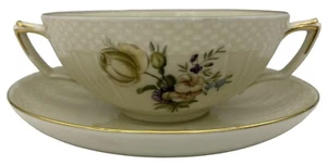 Royal Copenhagen Frijsenborg Cream Soup Bowl & Saucer #1872L Factory 2nd Quality - Bild 1 von 4